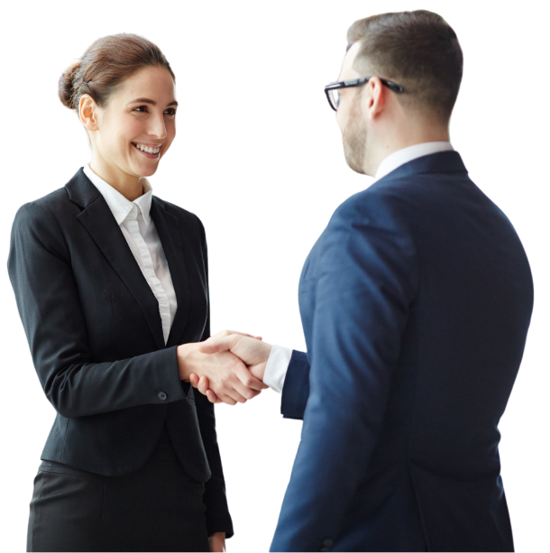 Pessoas apertando as mãos